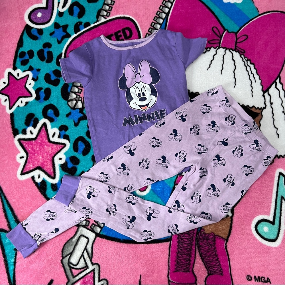 Disney Kids PJs Purple Size 10 Cotton